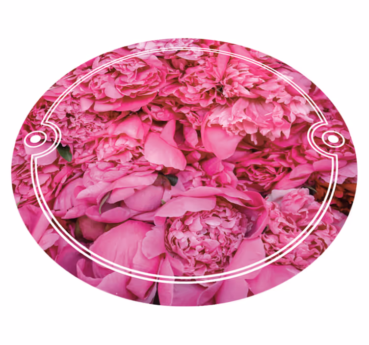 Pioner blommig vinyl matta - Tenstickers