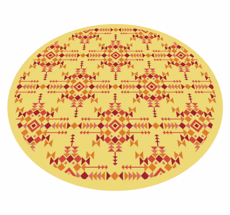 Etnisk symmetri Vinylmatta etnisk - Tenstickers