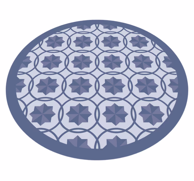 Symmetriska geometriska mönster Vinylmatta geometrisk - Tenstickers