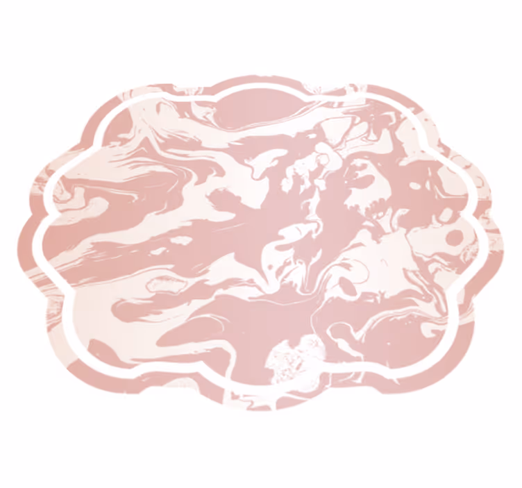 Rosa och vit marmor modern matta - Tenstickers