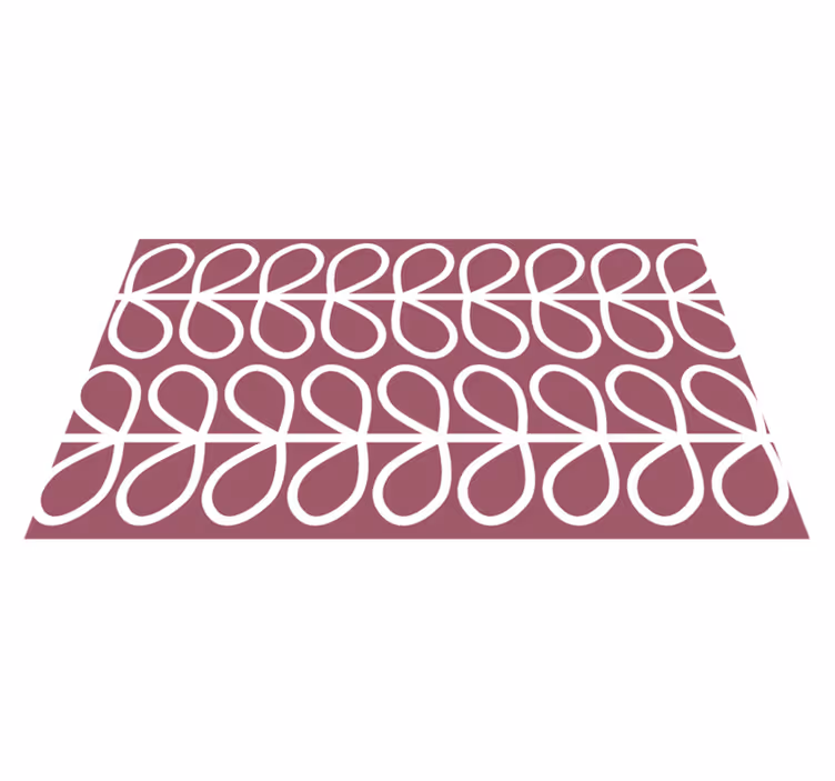 Abstrakt lummiga mönster Vinylmatta geometrisk - Tenstickers
