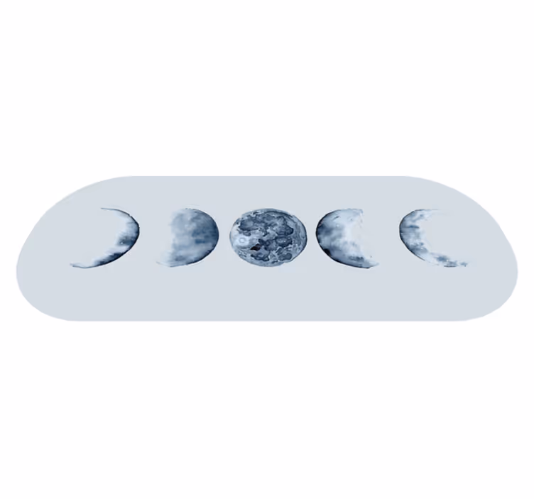 Månfaser sovrum vinylmatta - Tenstickers