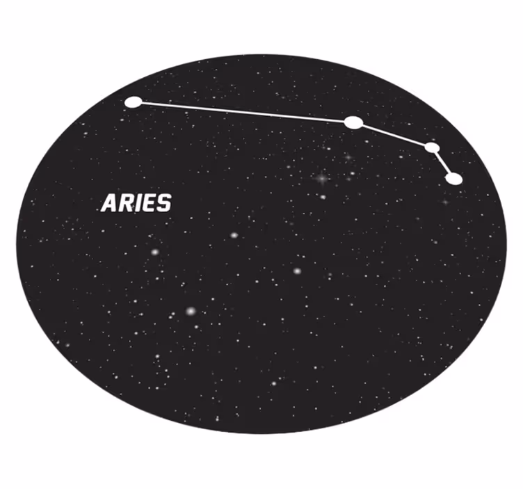 Stjärntecken aries modern matta - Tenstickers