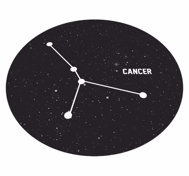 Stjärntecken cancer modern matta - Tenstickers