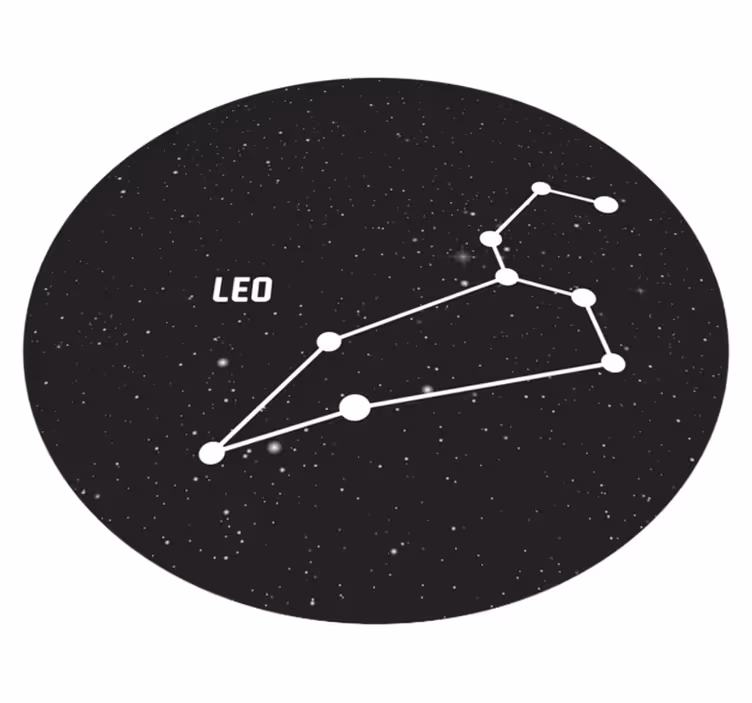Stjärntecken leo modern matta - Tenstickers