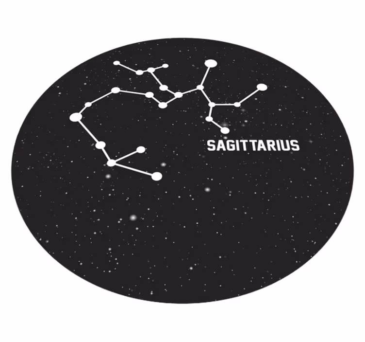 Stjärntecken skytt modern matta - Tenstickers