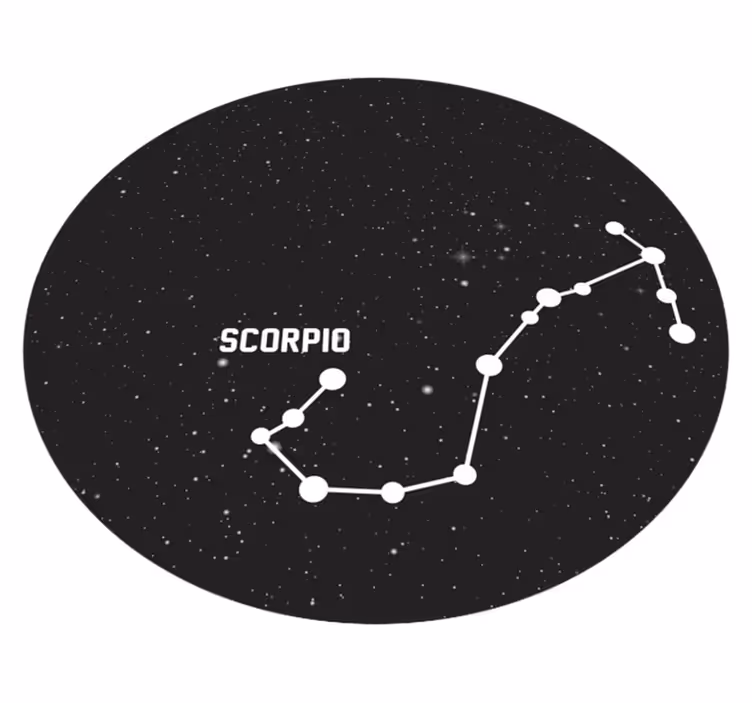 Stjärntecken skorpion modern matta - Tenstickers