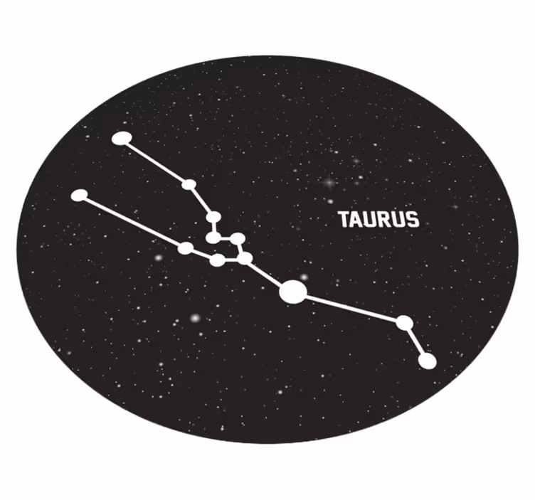 Stjärntecken taurus modern matta - Tenstickers