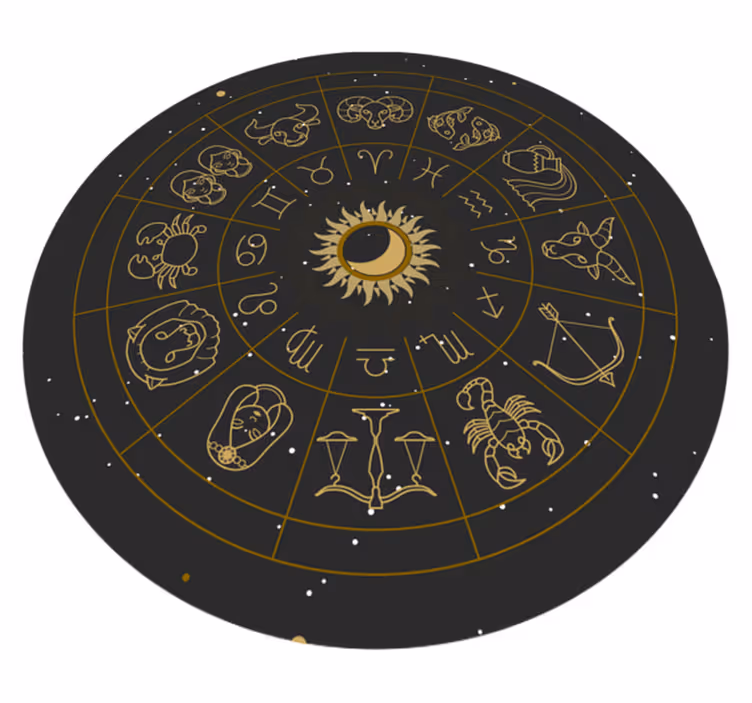 Mandala stjärntecken modern matta - Tenstickers