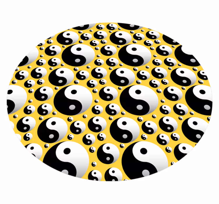 Yin yang harmoni Vinylmatta spel - Tenstickers