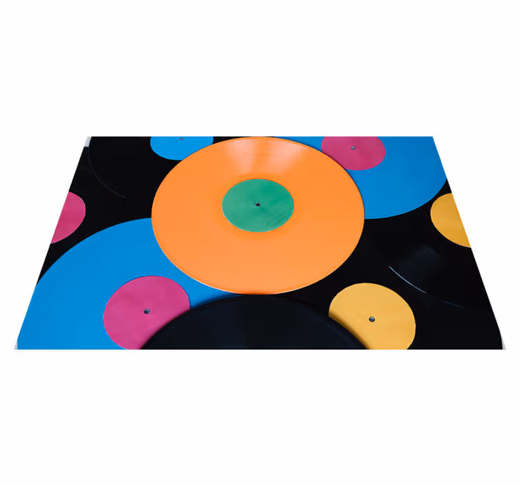 Vinyl matta post flerfärgad - Tenstickers