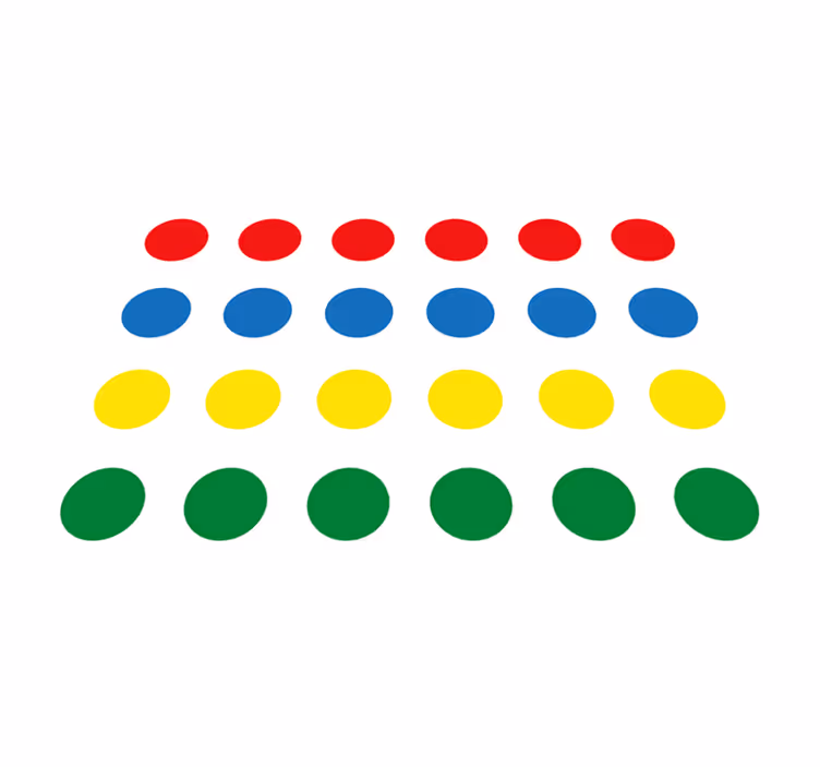 Vinyl matta twister spel för barn - Tenstickers