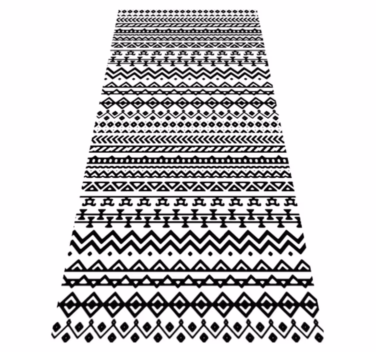 Tribal mönster dekor Vinylmatta Världskarta - Tenstickers