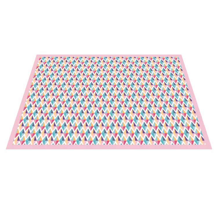 Färgglada diamanter geometriska mattor - Tenstickers