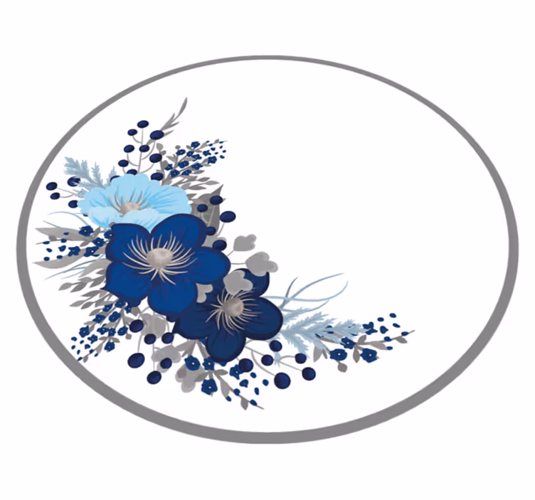 Botanisk samling Vinylmatta blommor och växter - Tenstickers
