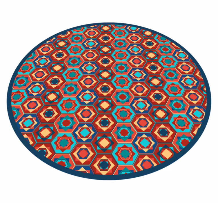 Geometrisk harmonicirkel Vinylmatta geometrisk - Tenstickers