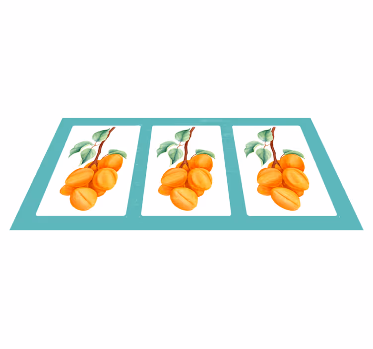 Retro aprikos natur matta design - Tenstickers