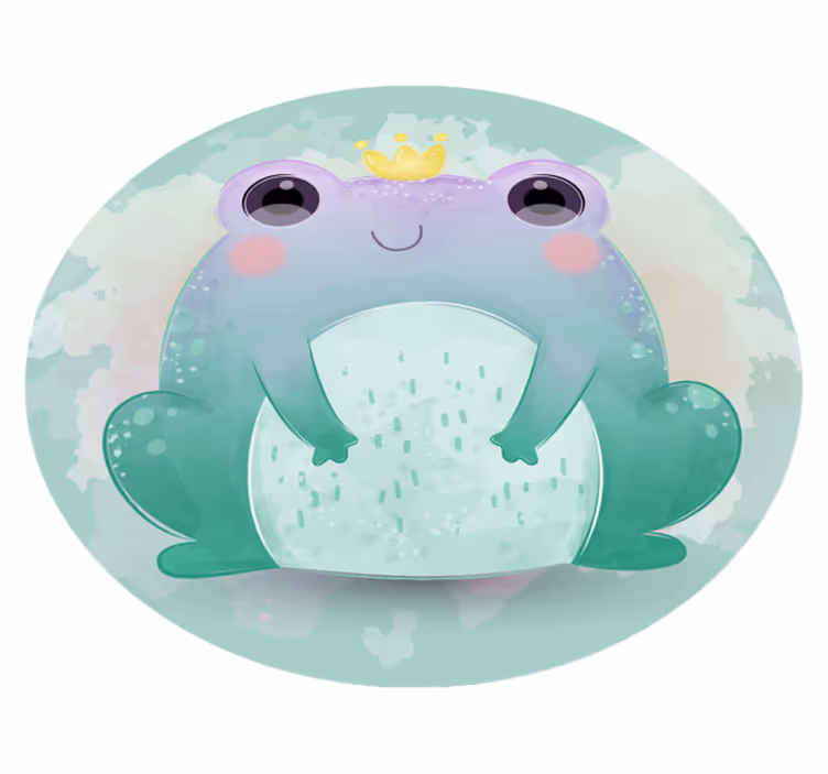 Barns vinylmatta padda djurmatta - Tenstickers
