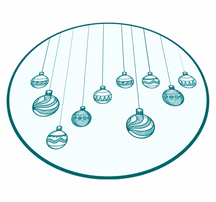 Julgranskulor julgranmatta - Tenstickers