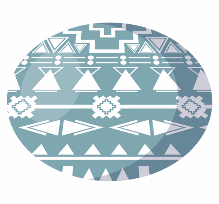 Stamgeometri Vinylmatta geometrisk - Tenstickers