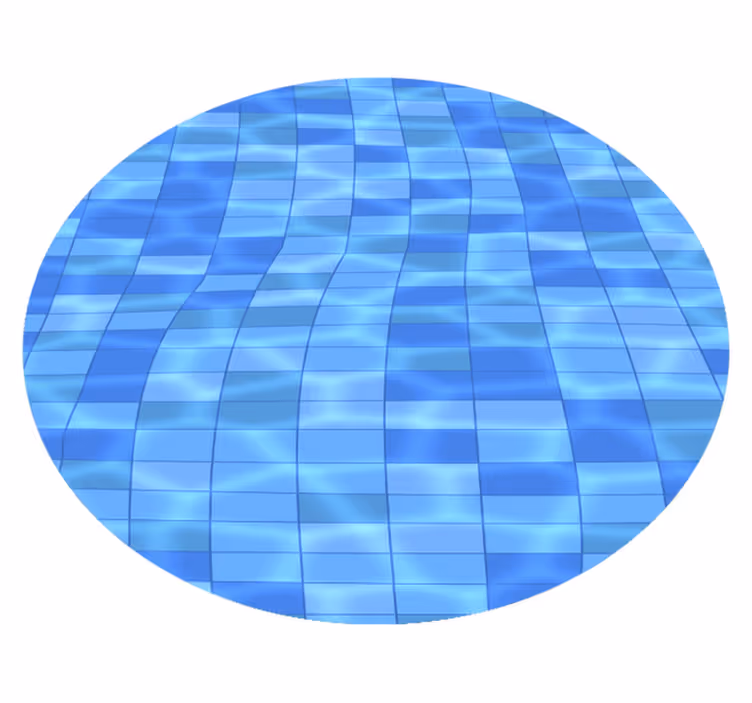 Pool modern vinyl matta - Tenstickers