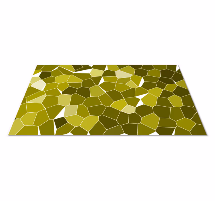 Grön mosaik stenar modern matta - Tenstickers