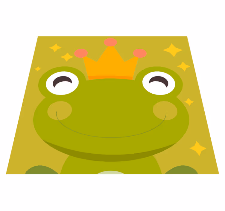 Groda kung älva djur matta - Tenstickers