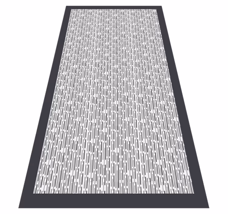 Monokrom geometrisk Vinylmatta geometrisk - Tenstickers