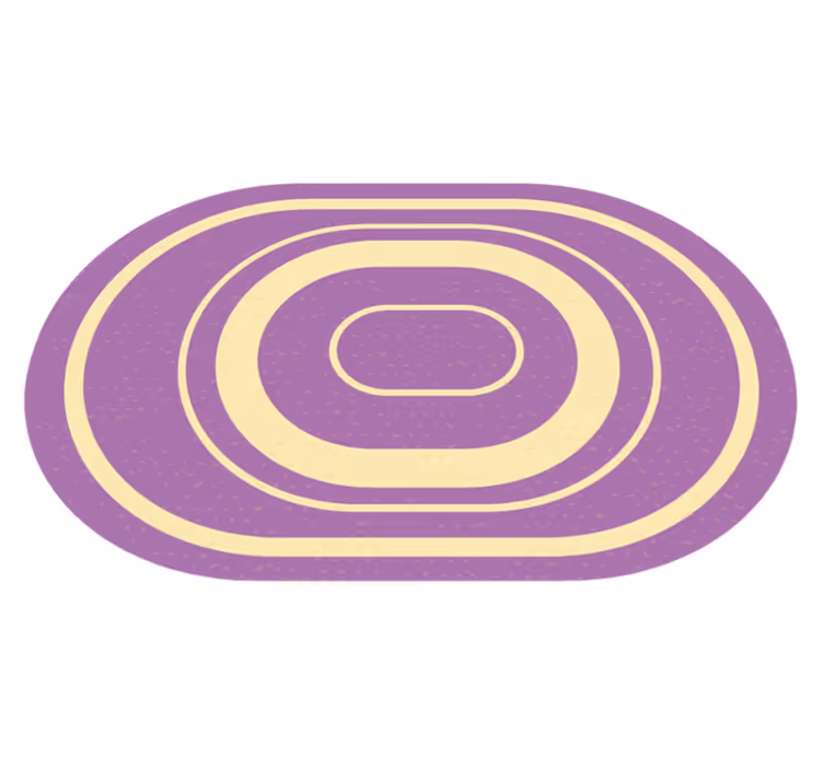 Koncentriska ellipser Vinylmatta badrum - Tenstickers