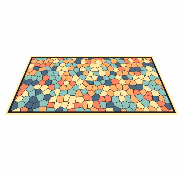 Färgglada mosaik kakel matta - Tenstickers