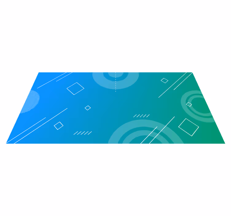 Abstrakt geometrisk gradient Vinylmatta geometrisk - Tenstickers