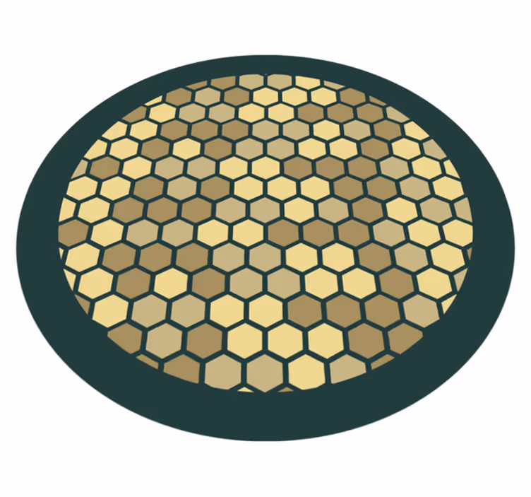 Geometrisk honungskaka Vinylmatta geometrisk - Tenstickers
