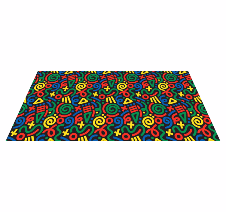 Ritade abstrakta geometriska mattor - Tenstickers
