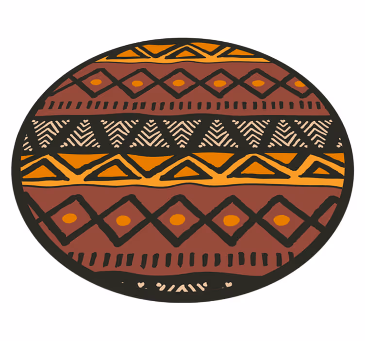 Cirkulära afrikanska mönster geometriska mattor - Tenstickers