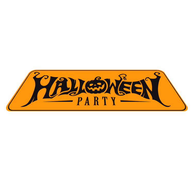 Läskiga pumpa halloween mattor - Tenstickers