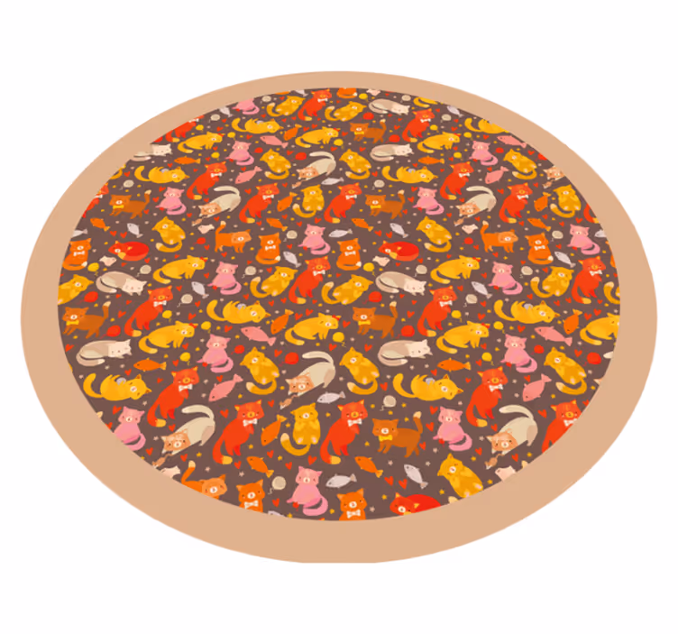 Lekfullt djurmönster Andra Vinylmattor - Tenstickers