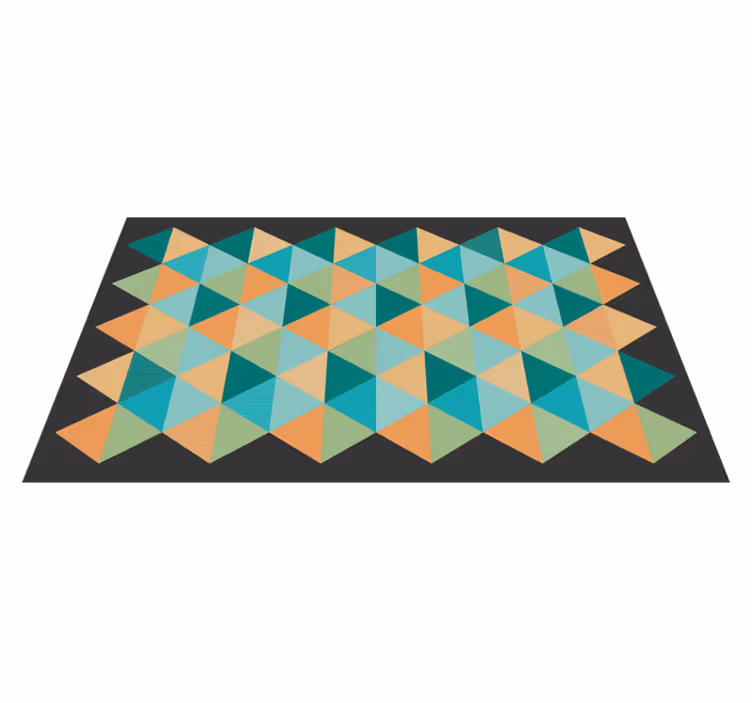 Geometrisk mönstrad sammansättning Vinylmatta geometrisk - Tenstickers