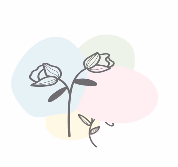 Beija flor modern vinylmatta - Tenstickers