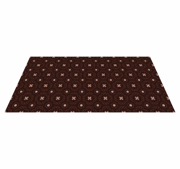 Mosaik cirkulära mönster Vinylmatta Mosaik - Tenstickers