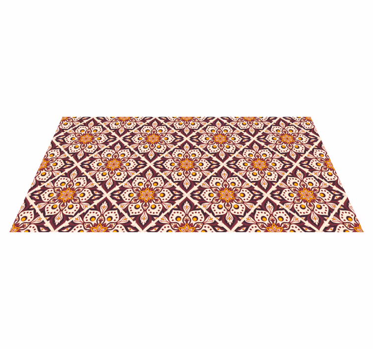 Vintage mandala mönster mandala vinyl matta - Tenstickers