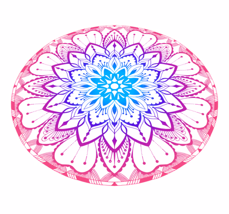 Mandala mönster skiva Vinylmatta Mandala - Tenstickers