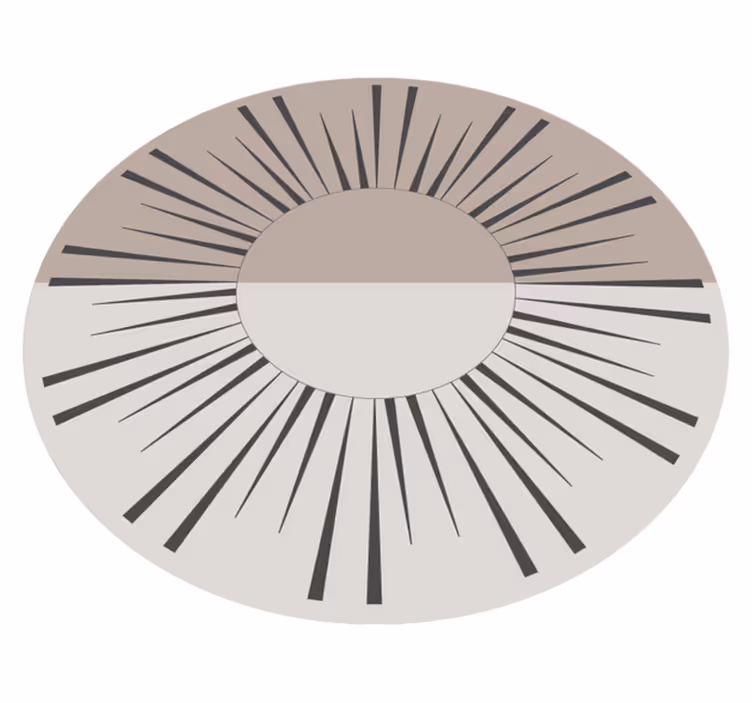Beige solklocka mosaik golvplattor - Tenstickers