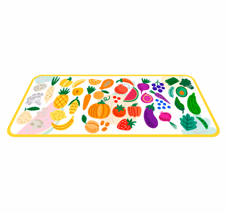 Hälsosam diet kök vinyl matta - Tenstickers