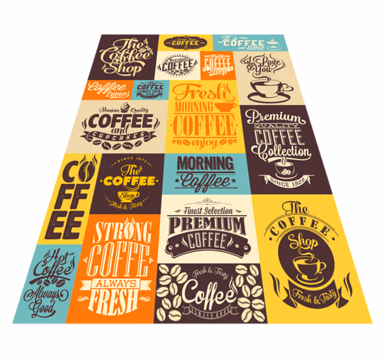 Kakel golvplattor för kaffedesign - Tenstickers