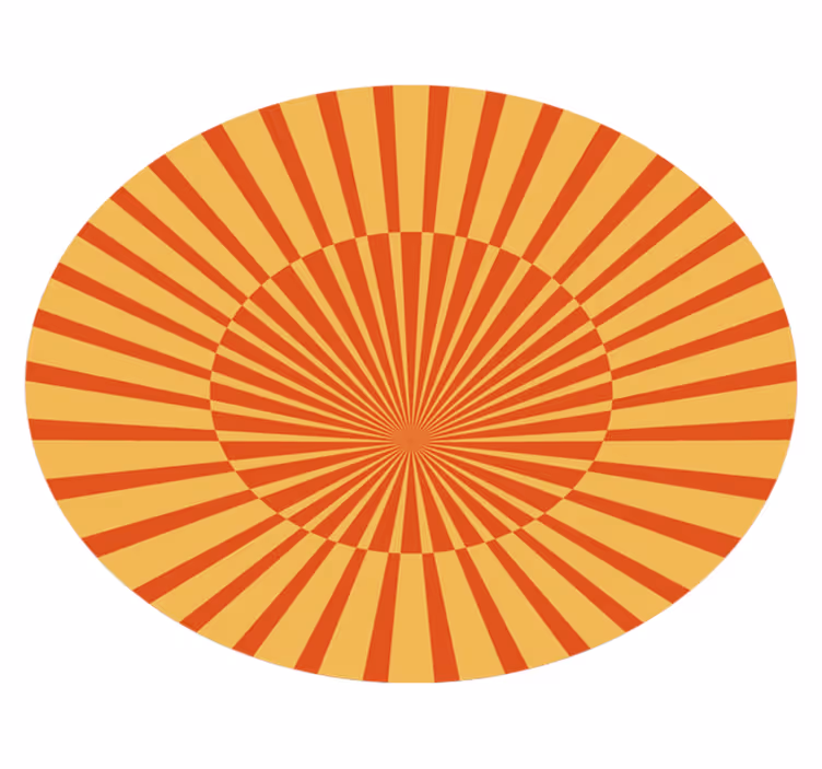 70-tals sunshine vintage matta - Tenstickers