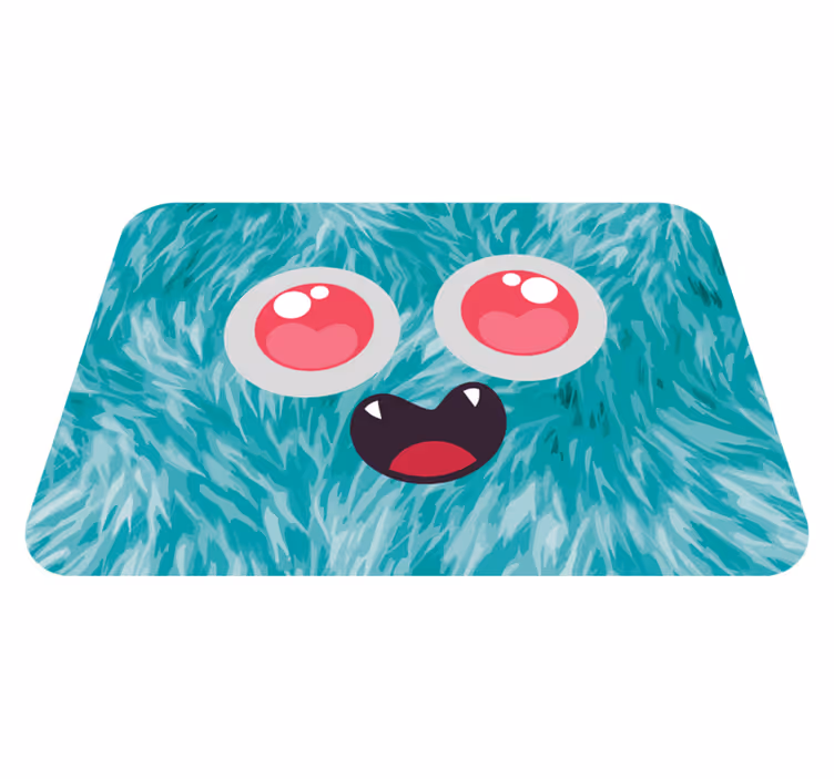 Söt anime monster barn vinyl matta - Tenstickers