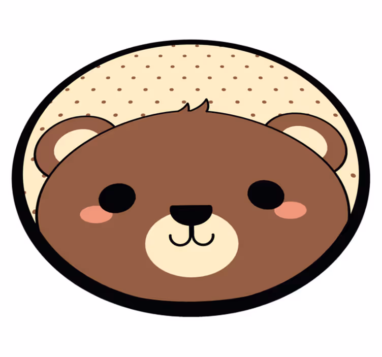 Anime bäver djur vinyl matta - Tenstickers