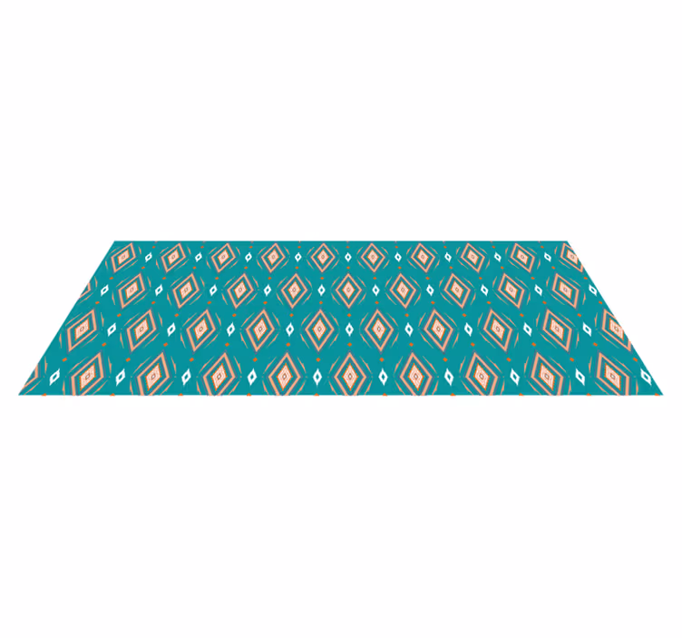 Geometriska mönster löpare Vinylmatta geometrisk - Tenstickers