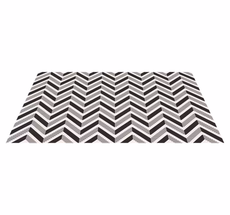 Chevron intriger Vinylmatta geometrisk - Tenstickers