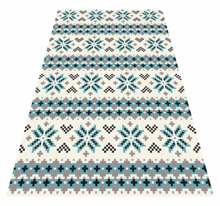 Nordisk texturdesign nordisk matta - Tenstickers